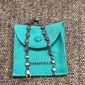 Tiffany & Co. Silver vintage Heart link Bracelet